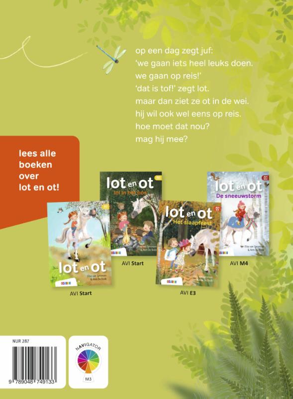 op reis met de klas / lot en ot achterkant