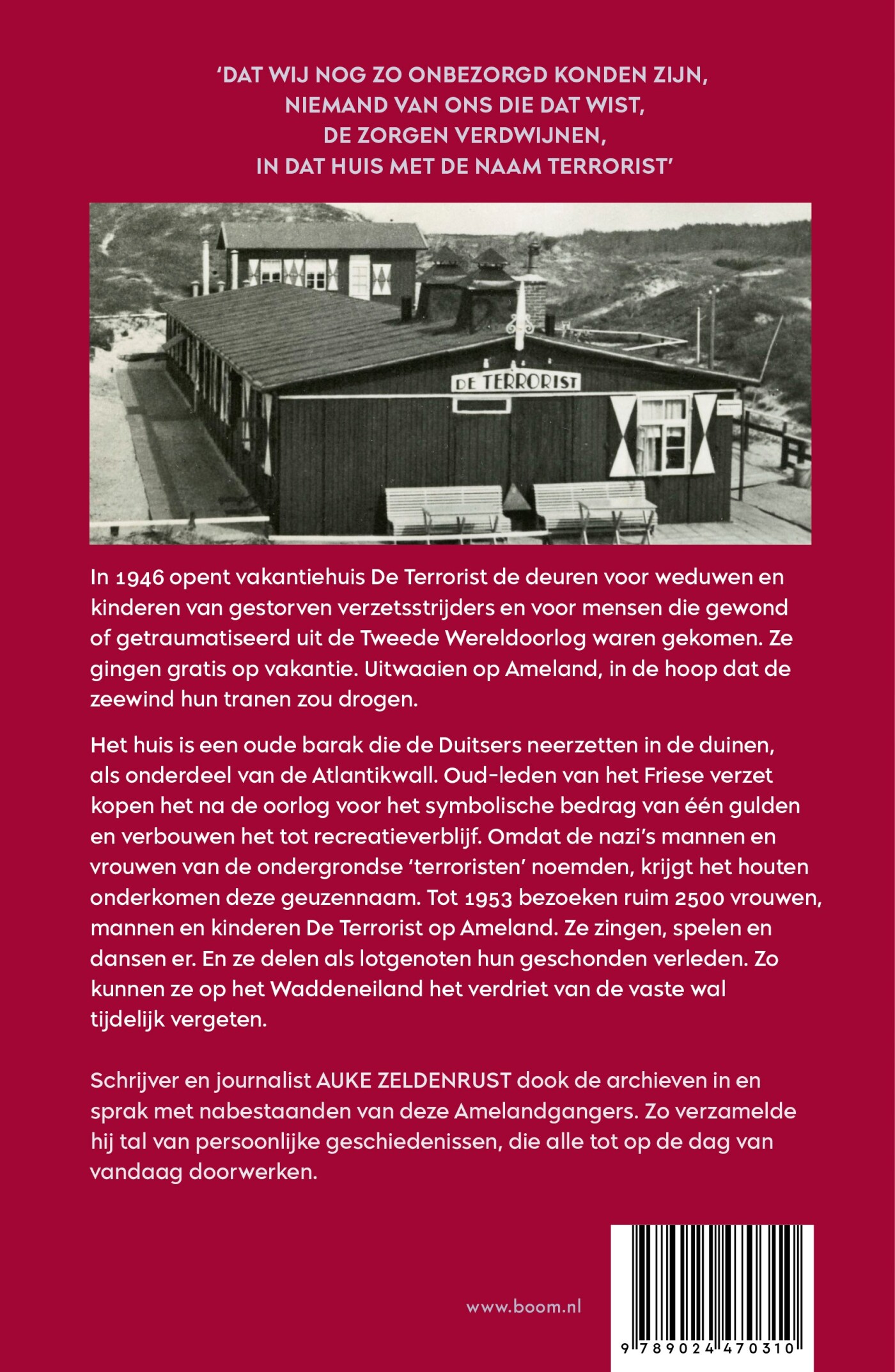 Oorlogstranen op Ameland achterkant