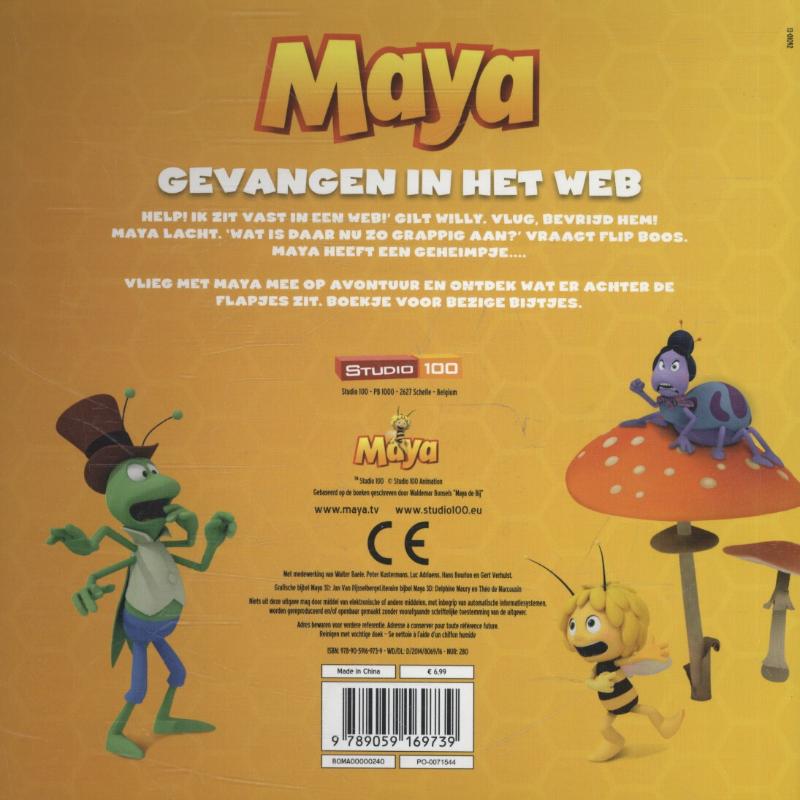Maya - Gevangen in het web achterkant