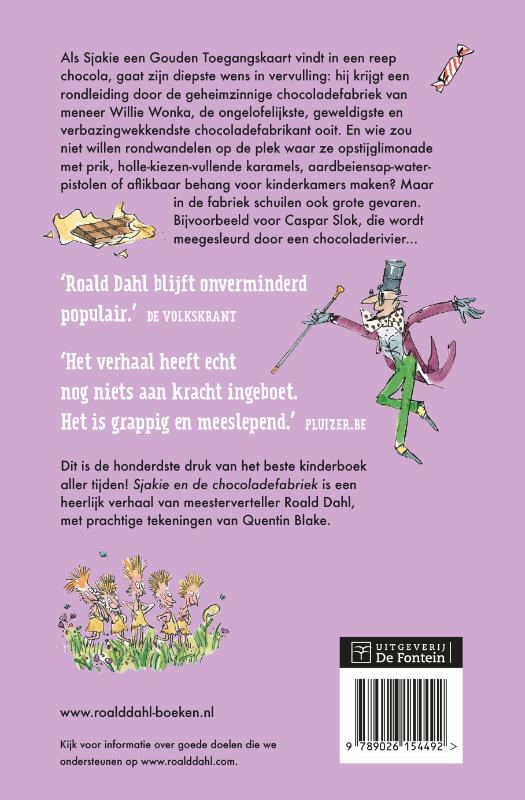 Sjakie en de chocoladefabriek Sjakie en de chocoladefabriek achterkant