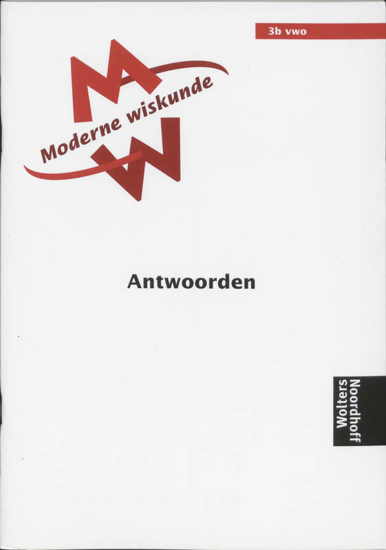 Moderne Wiskunde 3B vwo Antwoorden