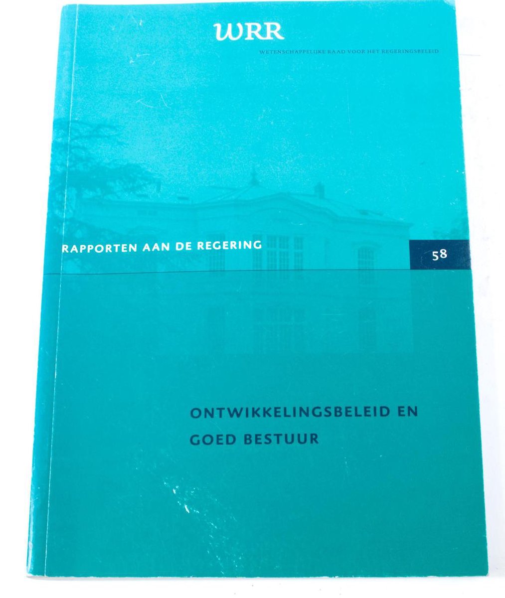 Ontwikkelingsbeleid en goed bestuur WRR ISBN9012092728