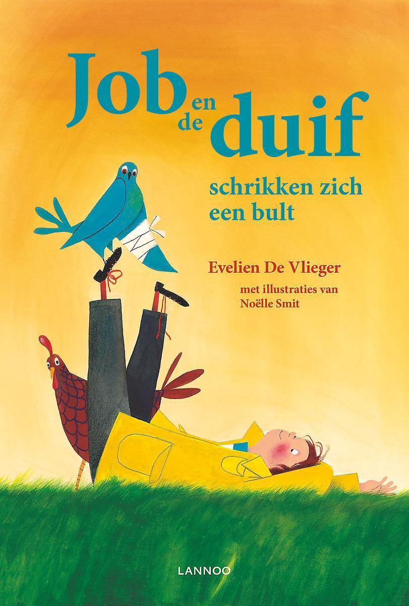 Job en de duif schrikken zich een bult