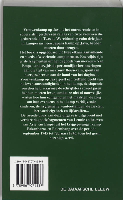 Vrouwenkamp Op Java achterkant