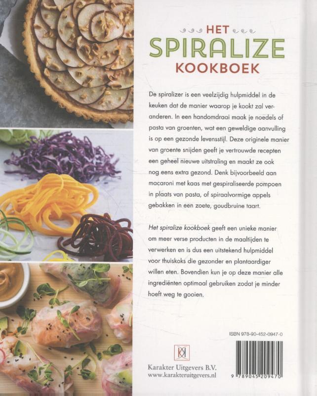 Het spiralize kookboek achterkant