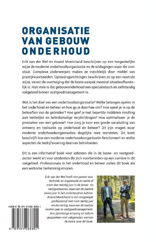 Organisatie van gebouwonderhoud achterkant