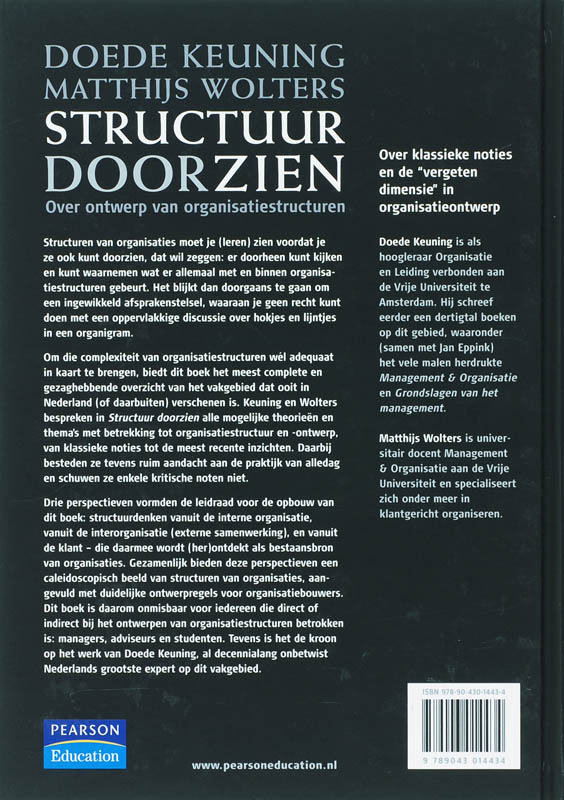 Structuur doorzien achterkant