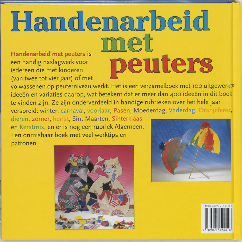 Handenarbeid Met Peuters achterkant