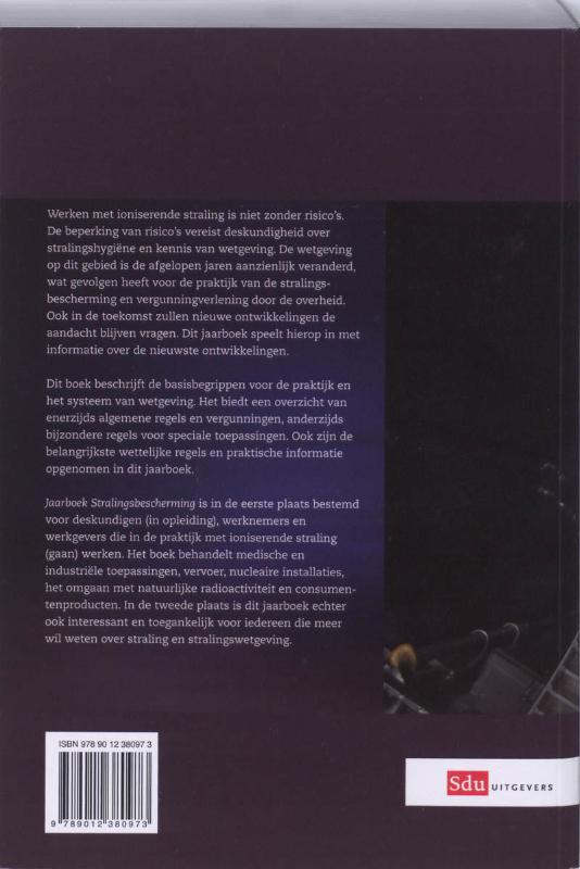 Jaarboek stralingsbeschermin9 2008 achterkant