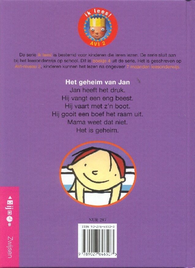 Het geheim van Jan / Ik lees! / AVI 2 achterkant