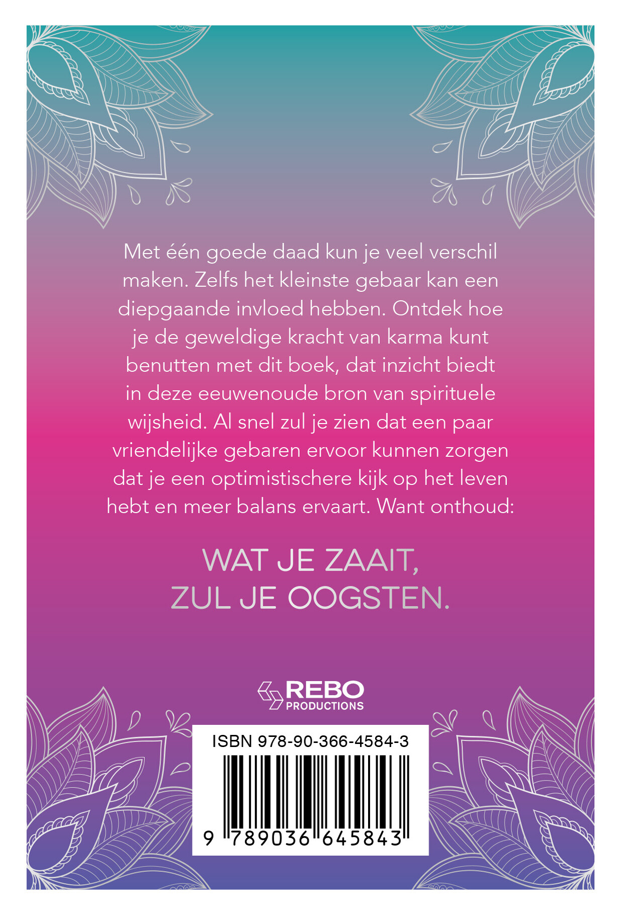 Het kleine zakboek karma achterkant