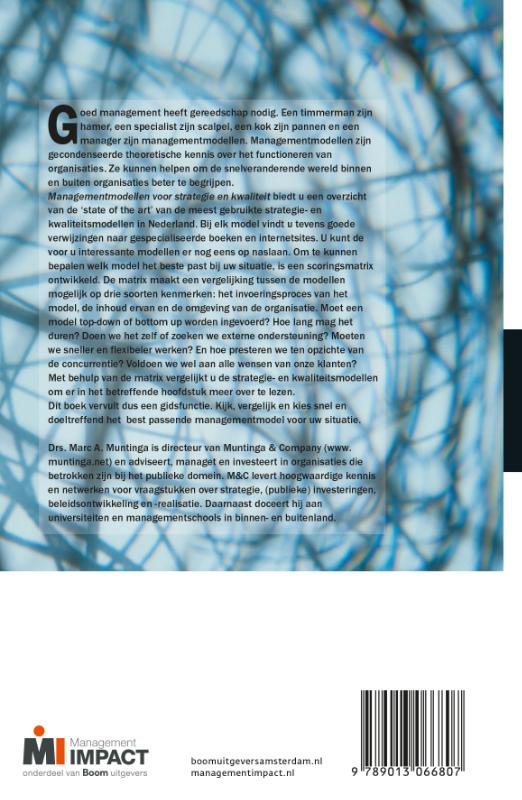 Managementmodellen voor strategie en kwaliteit / Sigma Organisatiekwaliteit Managementmodellen voor strategie en kwaliteit / Sigma Organisatiekwaliteit achterkant