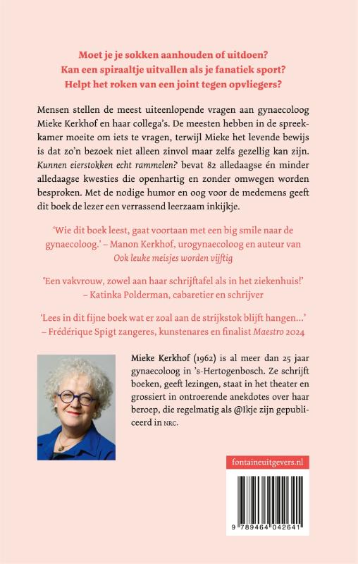 Kunnen eierstokken echt rammelen? achterkant
