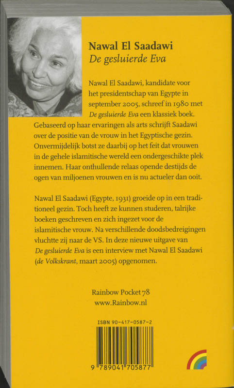 De gesluierde Eva / Rainbow pocketboeken achterkant