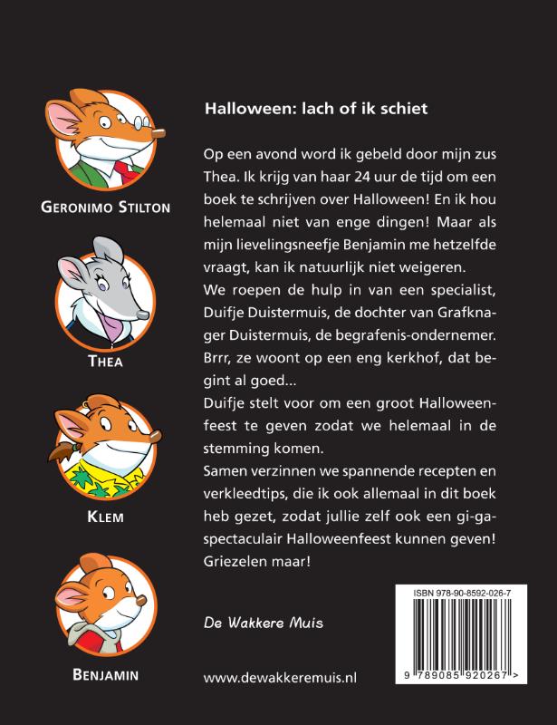 Halloween...lach of ik schiet! / Geronimo Stilton / 24 achterkant