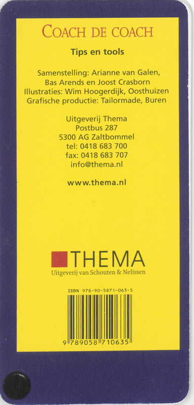 Coach de coach 15 kaarten achterkant