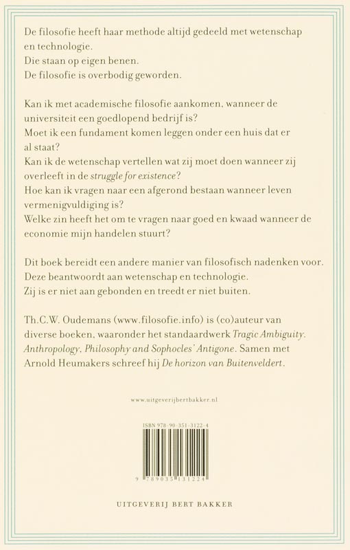 Echte filosofie achterkant