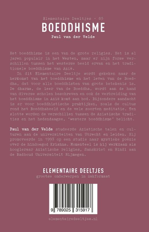 Boeddhisme / Elementaire Deeltjes / 85 achterkant