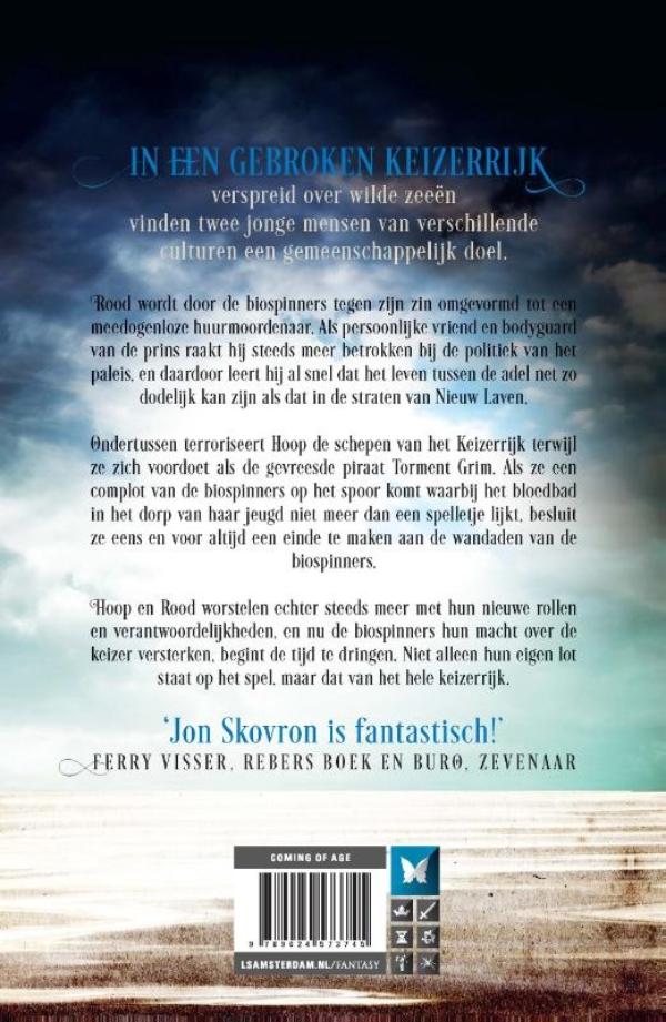 Het Keizerrijk der Stormen 2 - Grim en Schaduw / Het keizerrijk der stormen / 2 achterkant