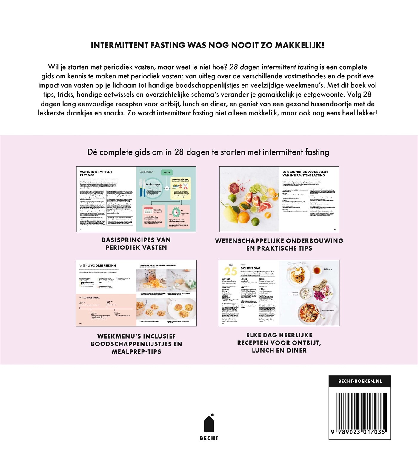 28 dagen intermittent fasting achterkant