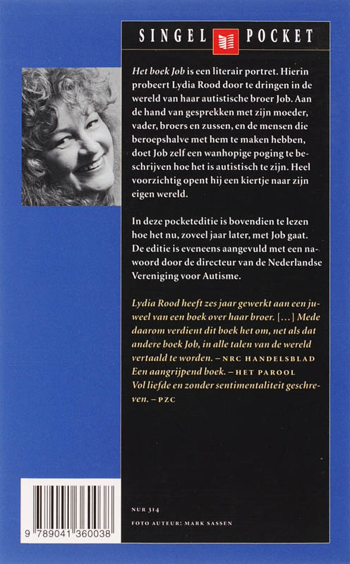 Het boek Job achterkant