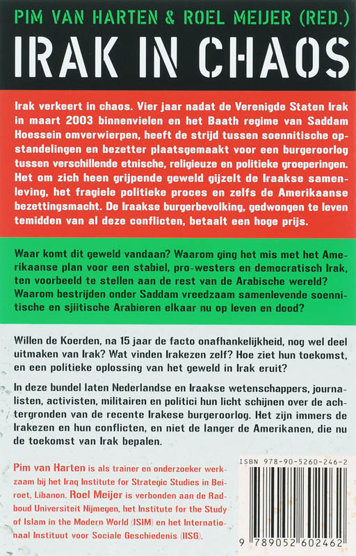 Irak in chaos achterkant