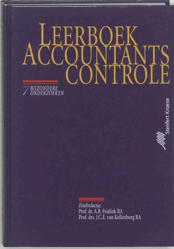 Leerlingenboek 7 Bijzondere onderzoeken Leerboek accountantscontrole