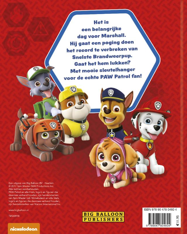 De Snelste Brandweerpup! / Paw Patrol achterkant