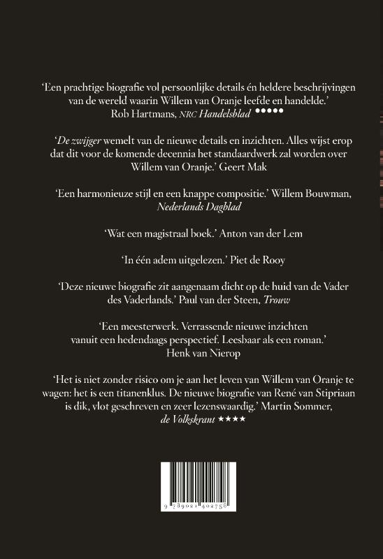 De Zwijger De Zwijger achterkant