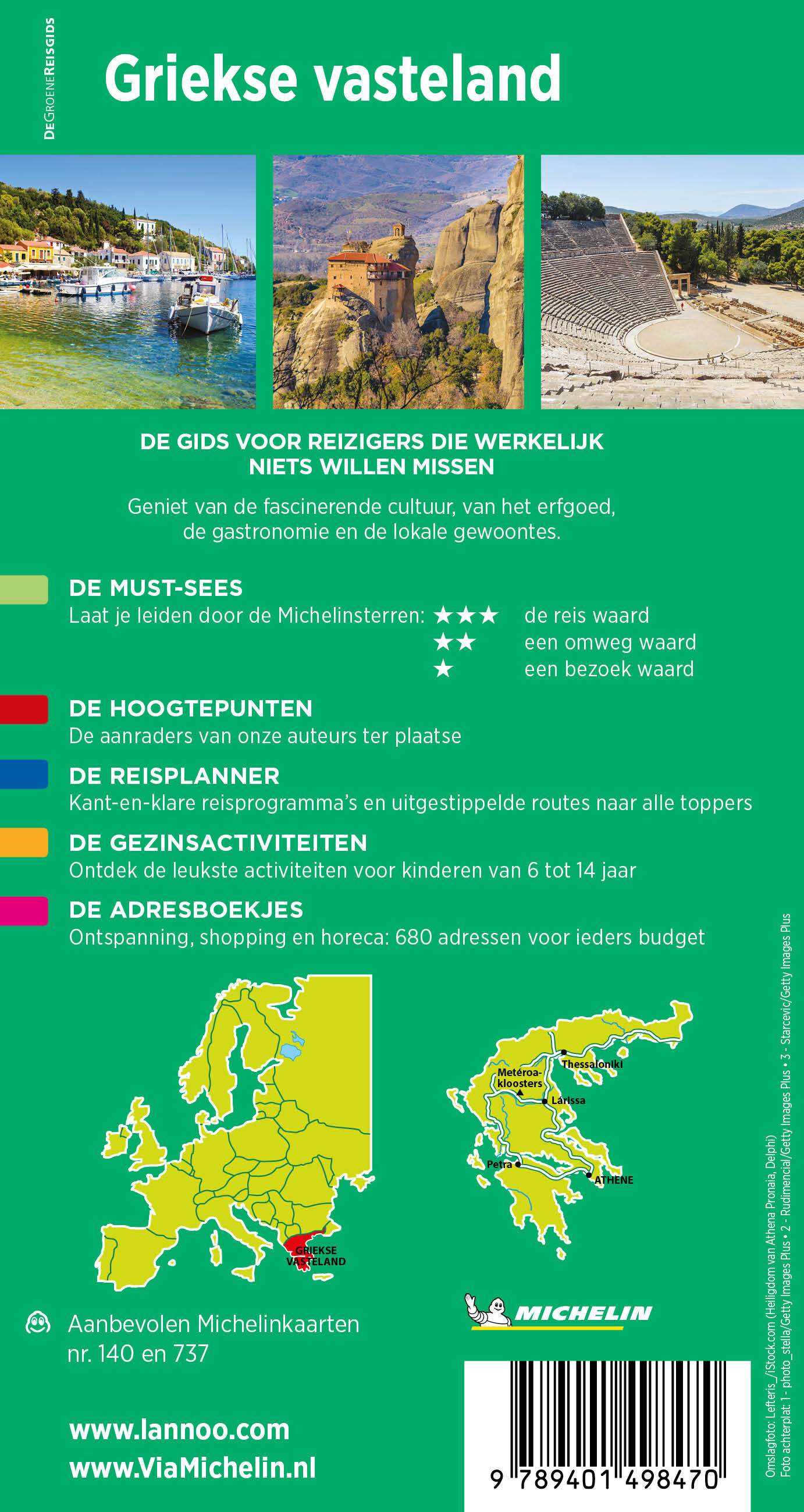 Griekse Vasteland / Michelin Reisgids achterkant