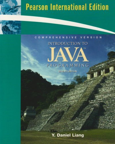 Introduction to Java Programming, Comprehensive Version