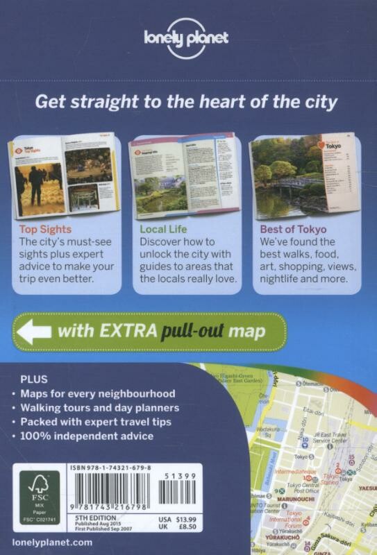Tokyo / Lonely Planet Pocket Guide achterkant