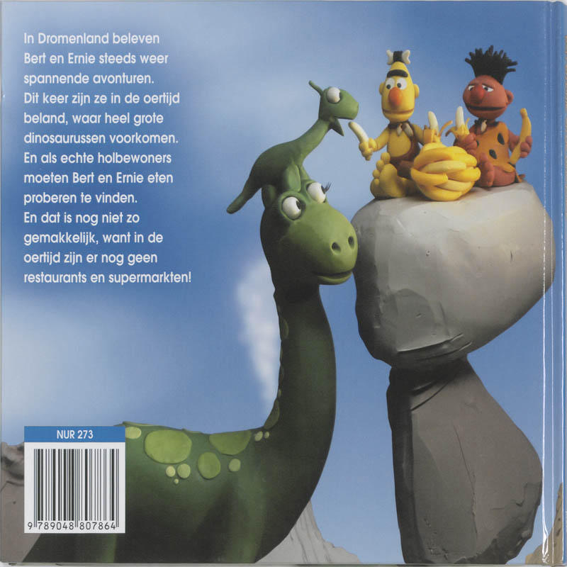 Bert en Ernie en de dino-baby achterkant