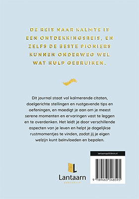 Mijn calm down journal achterkant
