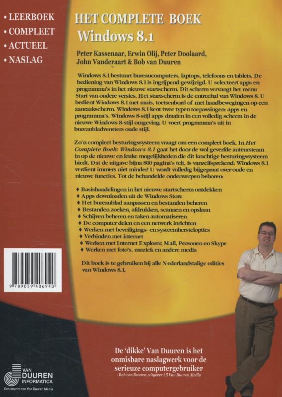 Het complete boek Windows 8.1 achterkant