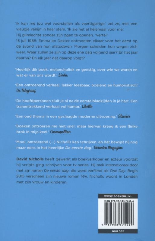 De eerste dag De eerste dag achterkant