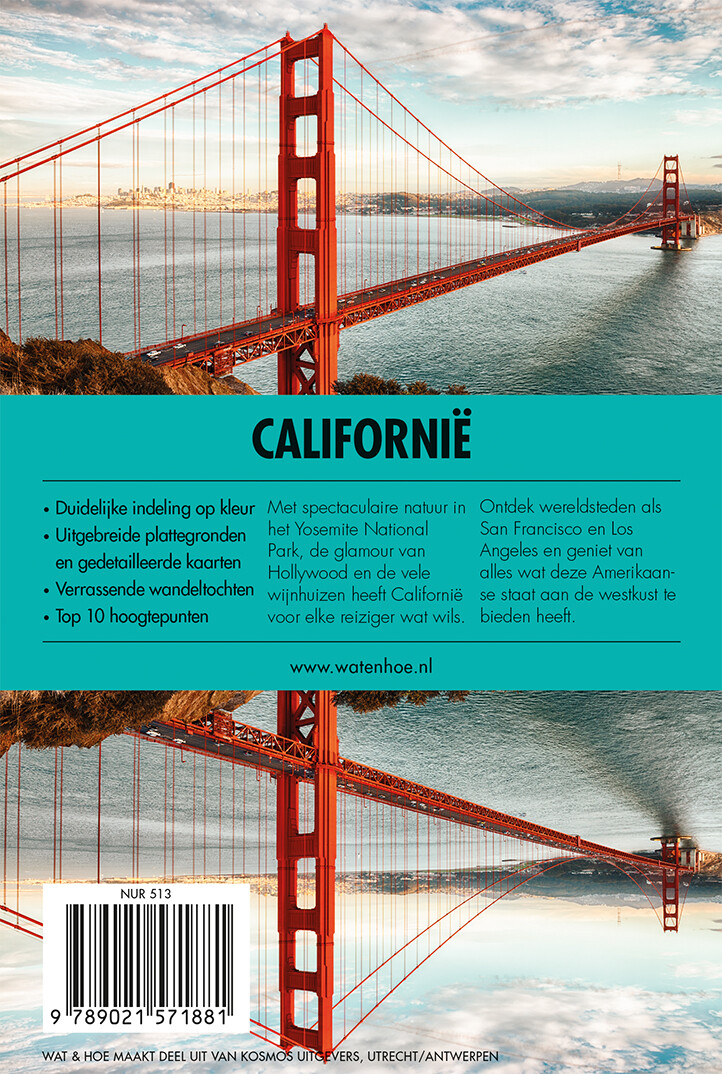 Californië / Wat & Hoe reisgids achterkant