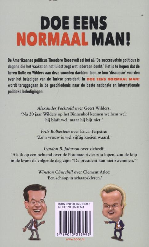Doe eens normaal man! achterkant