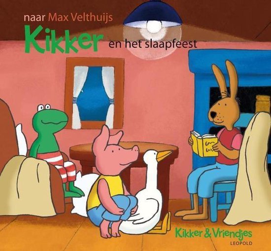 Kikker en het slaapfeest boek - leesboek Max Velthuijs