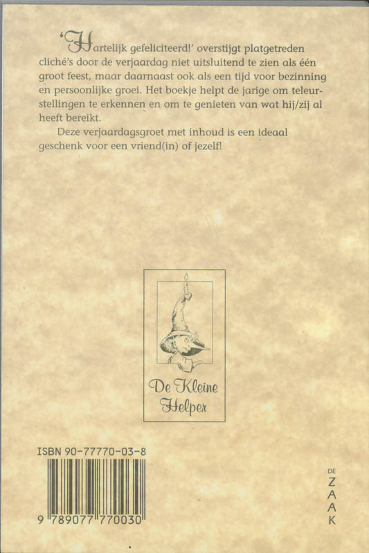 Hartelijk gefeliciteerd! achterkant