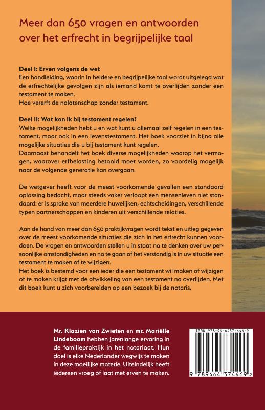 Het Nederlandse Erfrecht achterkant
