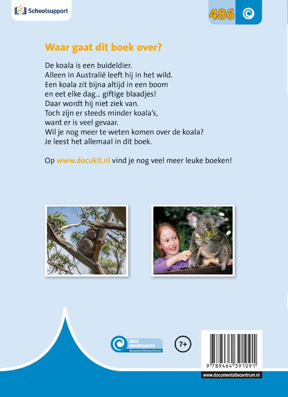 De koala / Mini-informatie / 486 achterkant