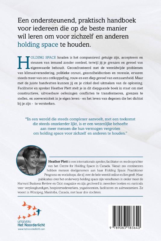 De kunst van holding space achterkant