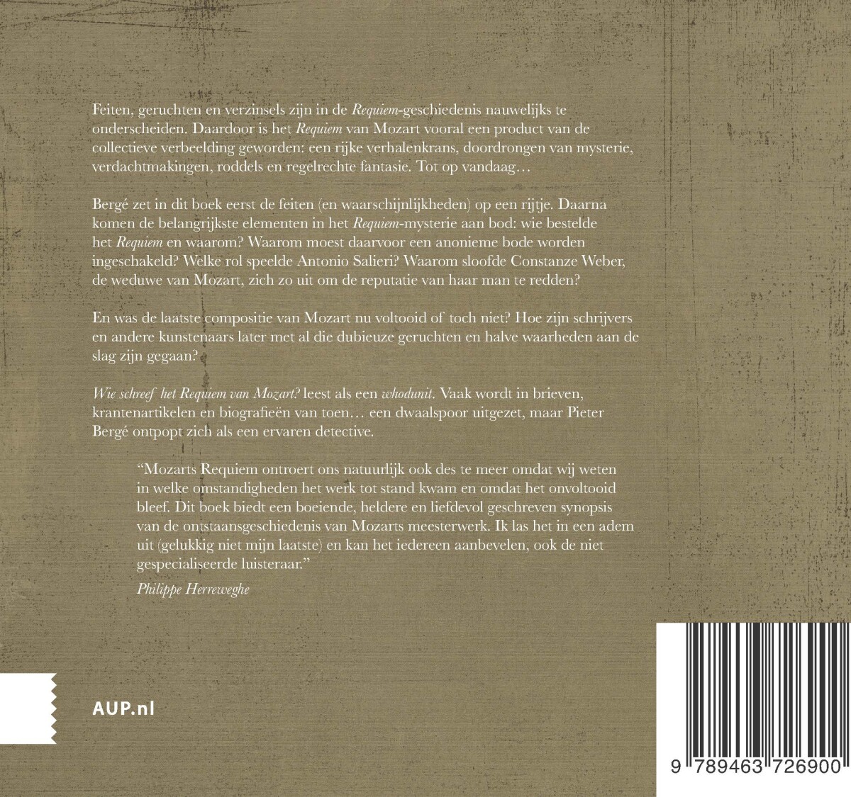 Wie schreef het requiem van Mozart? achterkant