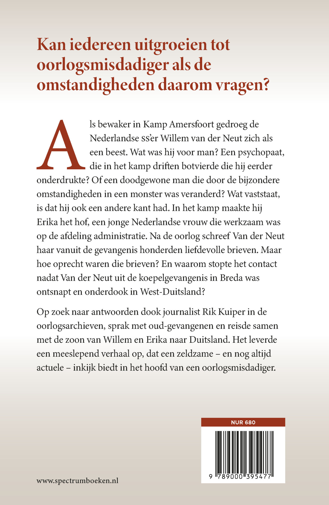 Liefdesbrieven van een kampbeul achterkant