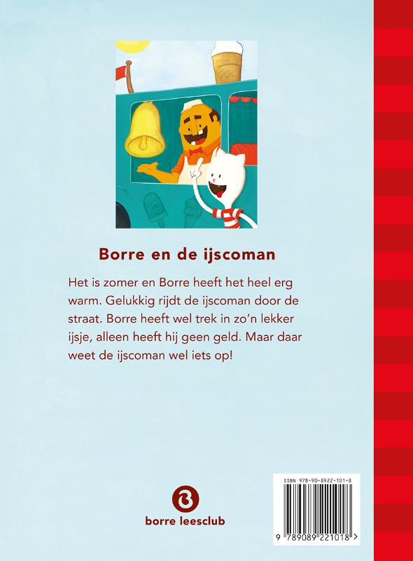 Borre en de ijscoman / De Gestreepte Boekjes achterkant