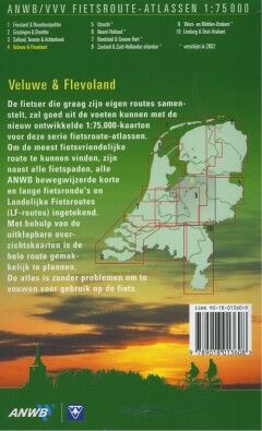 Veluwe en Flevoland / ANWB fietsroutekaart achterkant