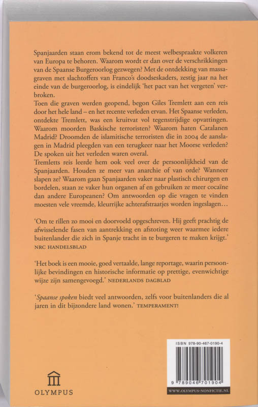 Spaanse spoken / Olympus achterkant