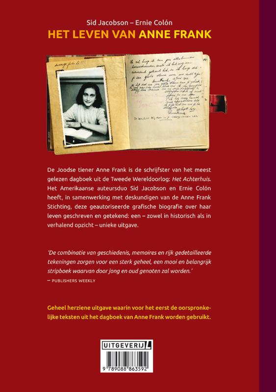 Het leven van Anne Frank achterkant