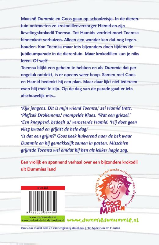 Dummie de mummie en het geheim van Toemsa / Dummie de mummie / 9 Dummie de mummie en het geheim van Toemsa / Dummie de mummie / 9 achterkant